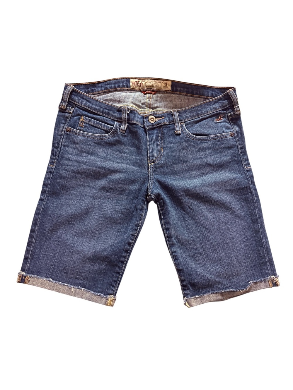 Hollister low rise Bermuda denim shorts Size 3 y2k vintage Hollister jorts